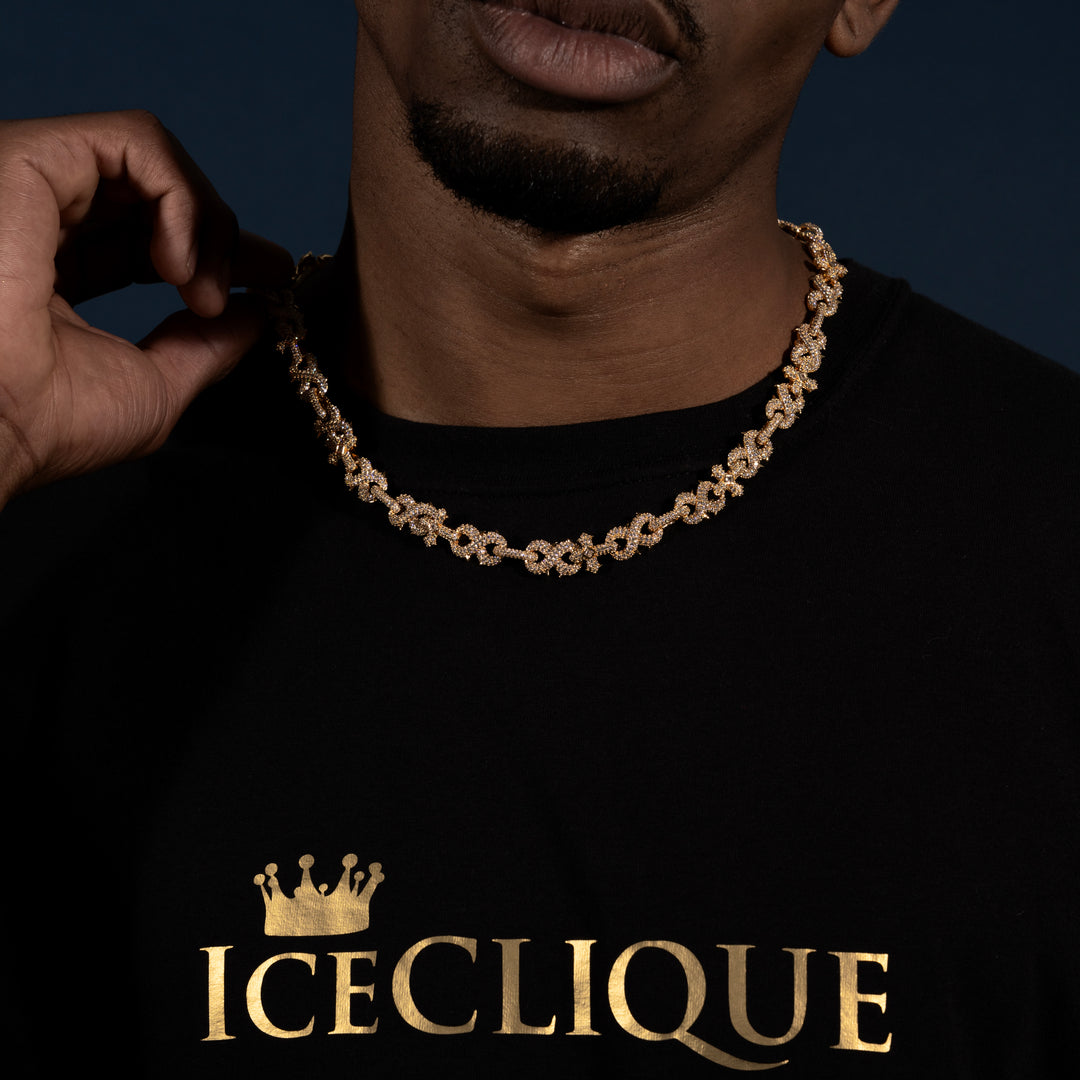 14MM Infinity Cross Link Chain - ICECLIQUE JEWELRY