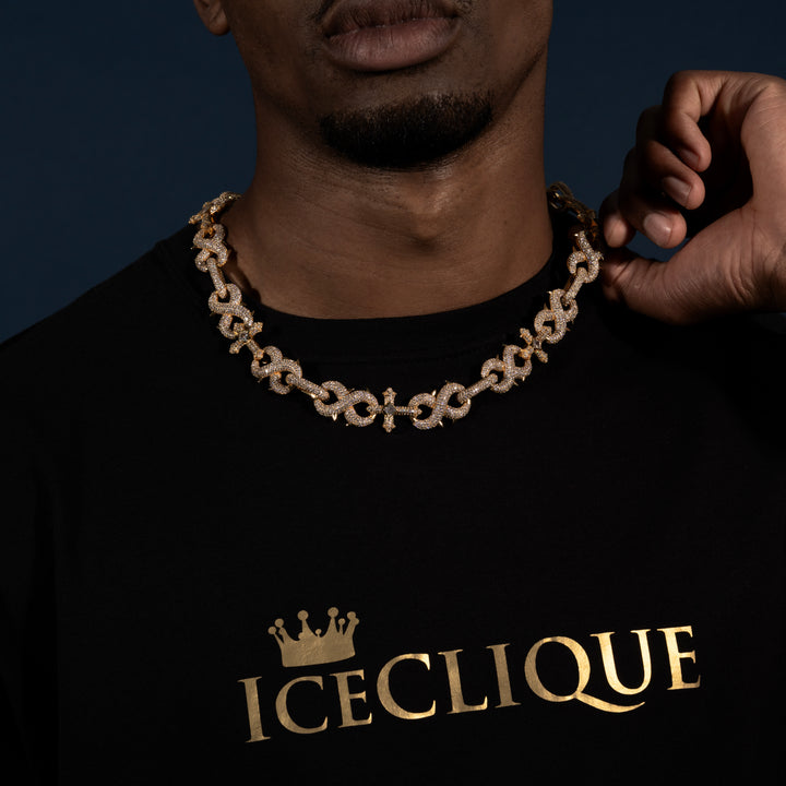 18MM Infinity Cross Link Chain - ICECLIQUE JEWELRY