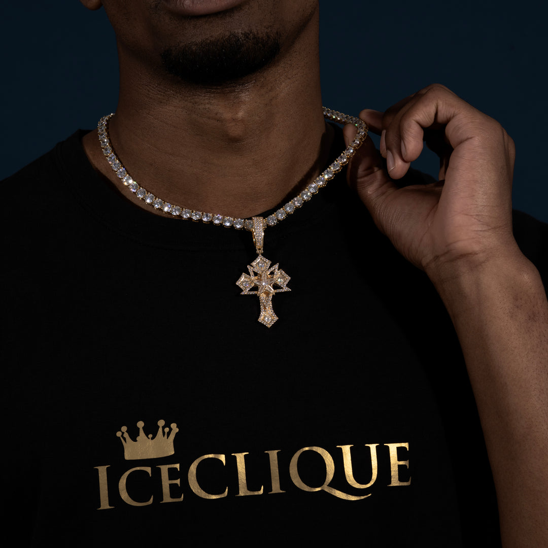 Star Cross Pendant - ICECLIQUE JEWELRY
