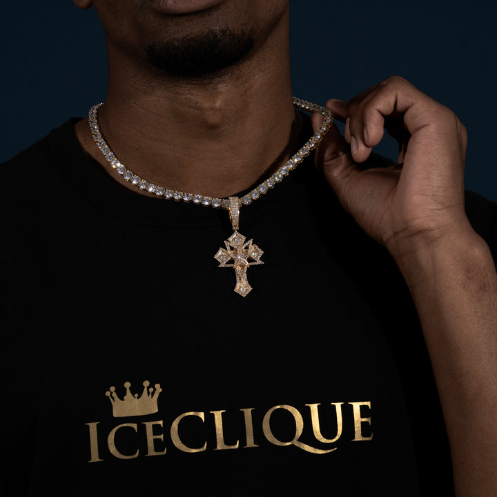 Star Cross Pendant - ICECLIQUE JEWELRY