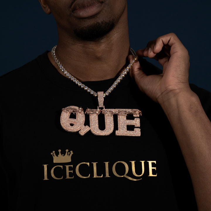 Custom Thorn Letter Pendant - ICECLIQUE JEWELRY