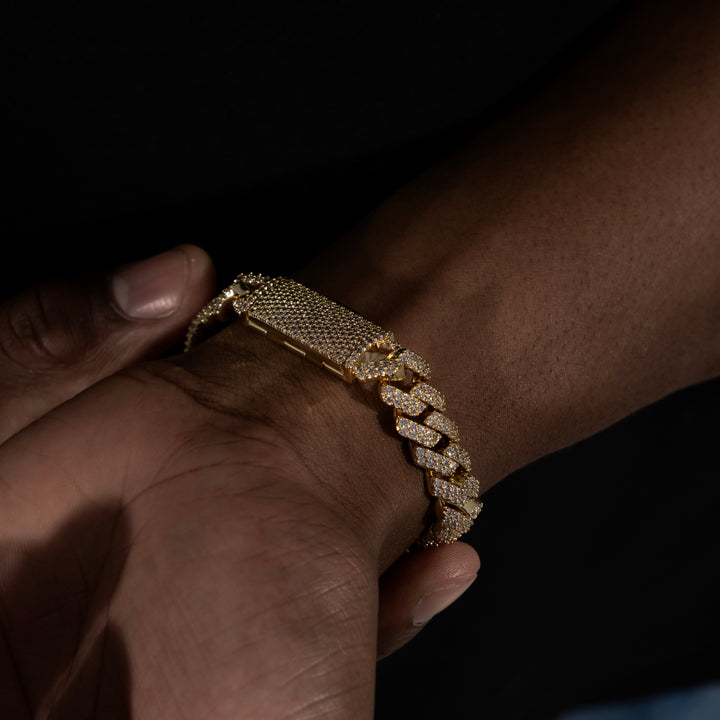 12MM Cuban Bracelet - Moissanite & S925 - ICECLIQUE JEWELRY
