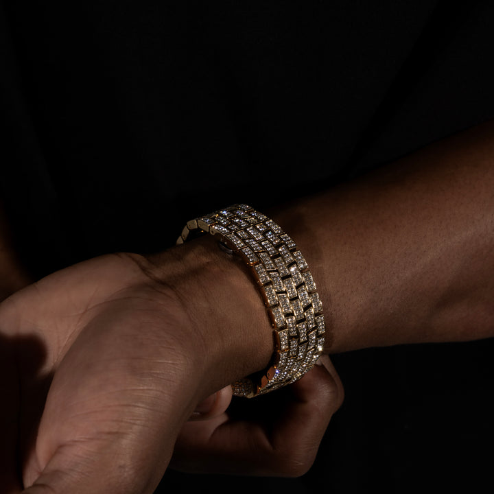 Micro Pave Square Compass Watch - ICECLIQUE JEWELRY