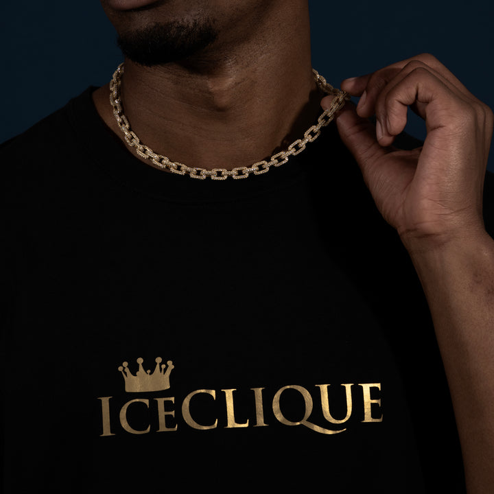 8MM Mariner Link Chain - Moissanite & S925 - ICECLIQUE JEWELRY