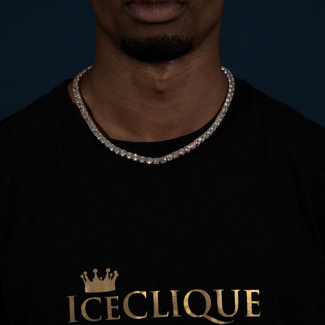 6.5MM Tennis Chain - Moissanite & S925 - ICECLIQUE JEWELRY