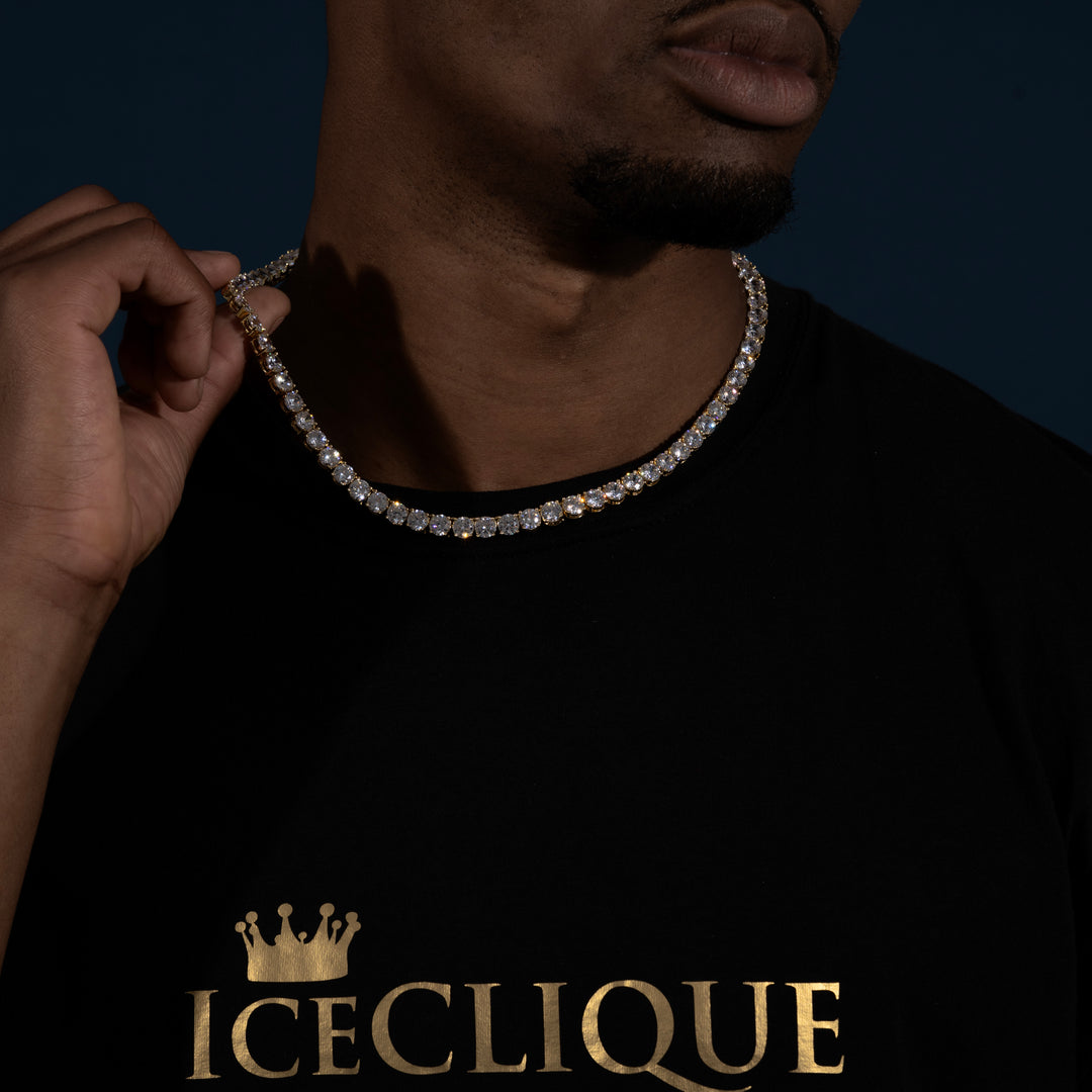 6.5MM Tennis Chain - Moissanite & S925 - ICECLIQUE JEWELRY