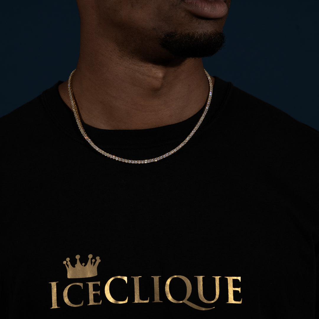 3MM Tennis Chain - Moissanite & S925 - ICECLIQUE JEWELRY
