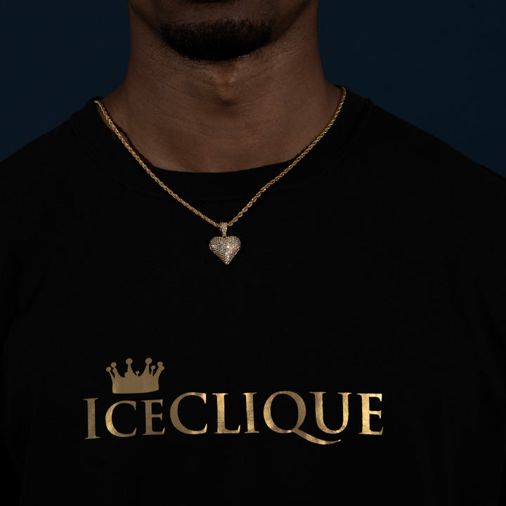 Heart Pendant - Moissanite & S925 - ICECLIQUE JEWELRY