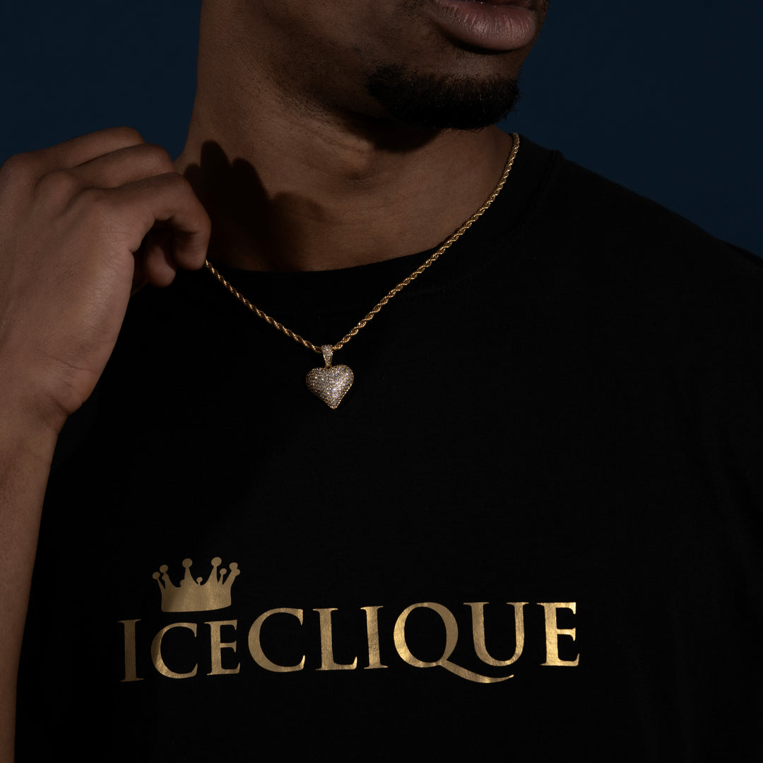 Heart Pendant - Moissanite & S925 - ICECLIQUE JEWELRY