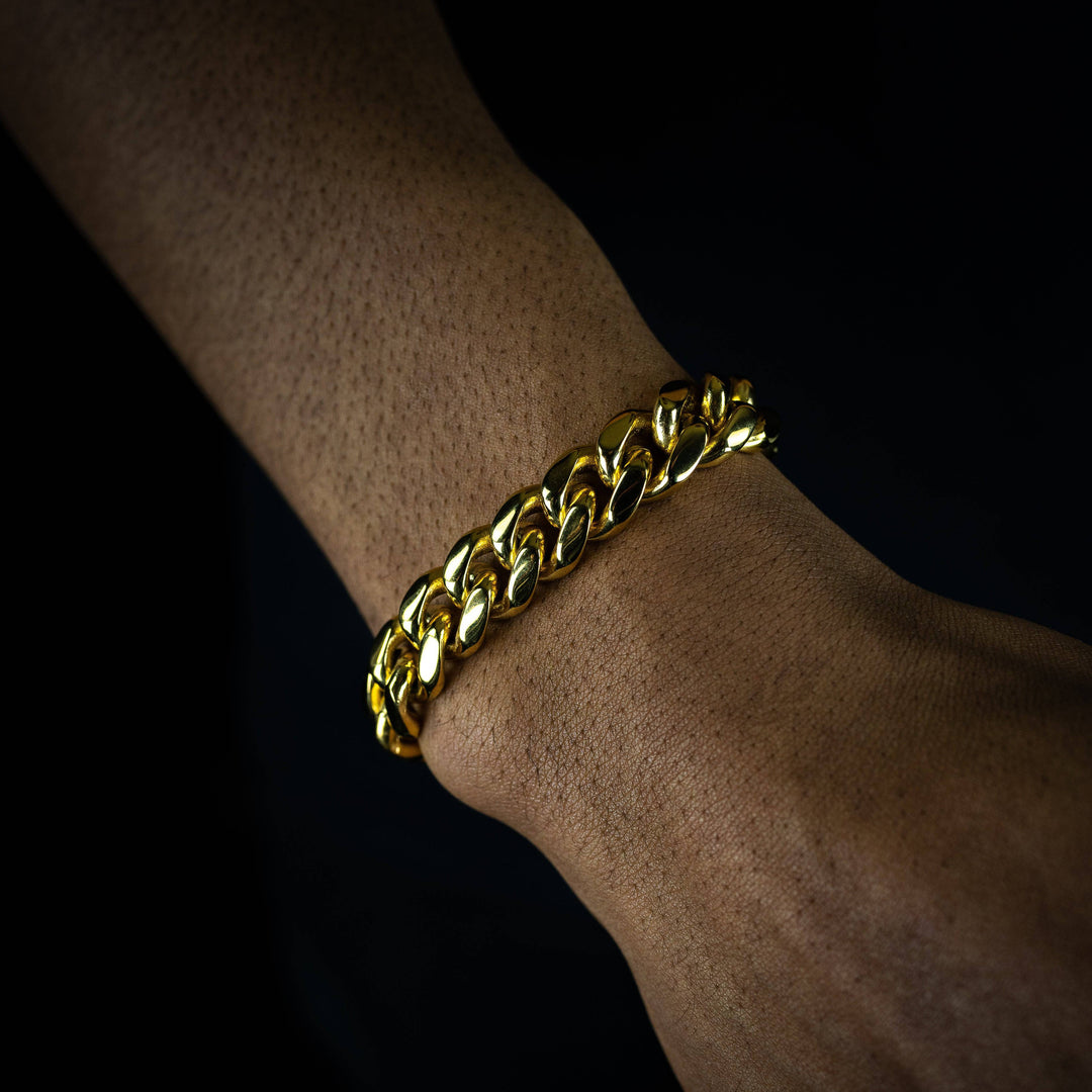 14mm Cuban Bracelet - ICECLIQUE JEWELRY