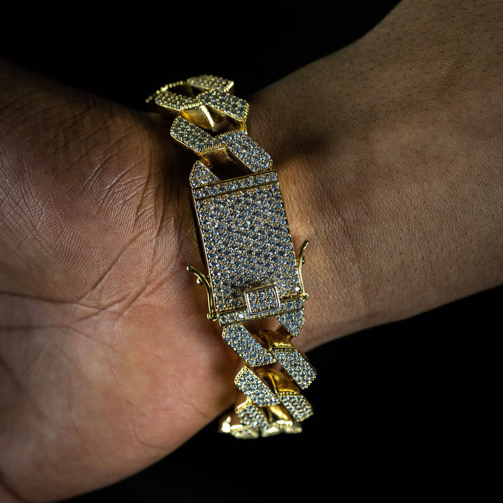 20mm Prong Bracelet - ICECLIQUE JEWELRY