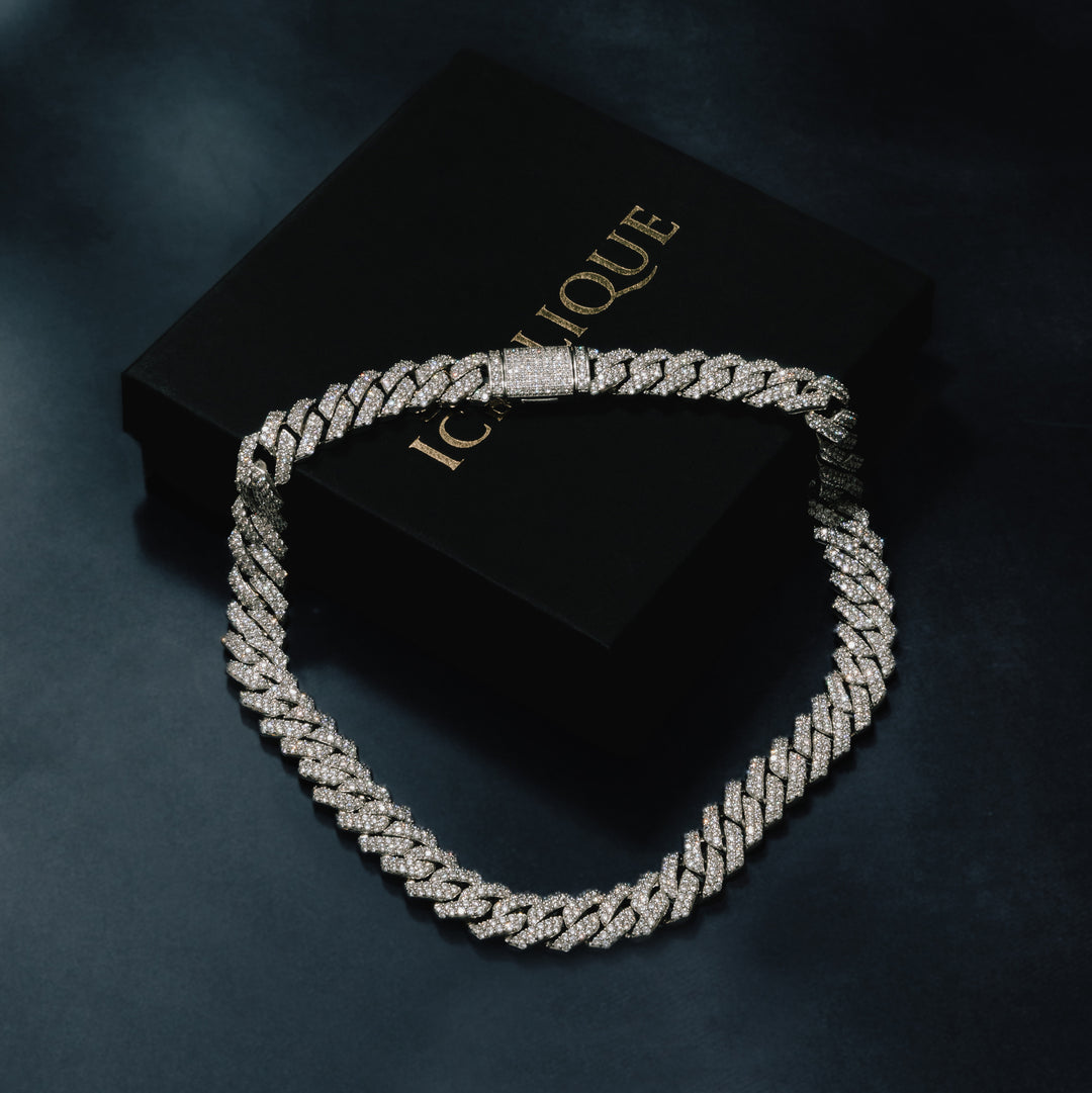 14MM Prong Cuban Chain - ICECLIQUE JEWELRY