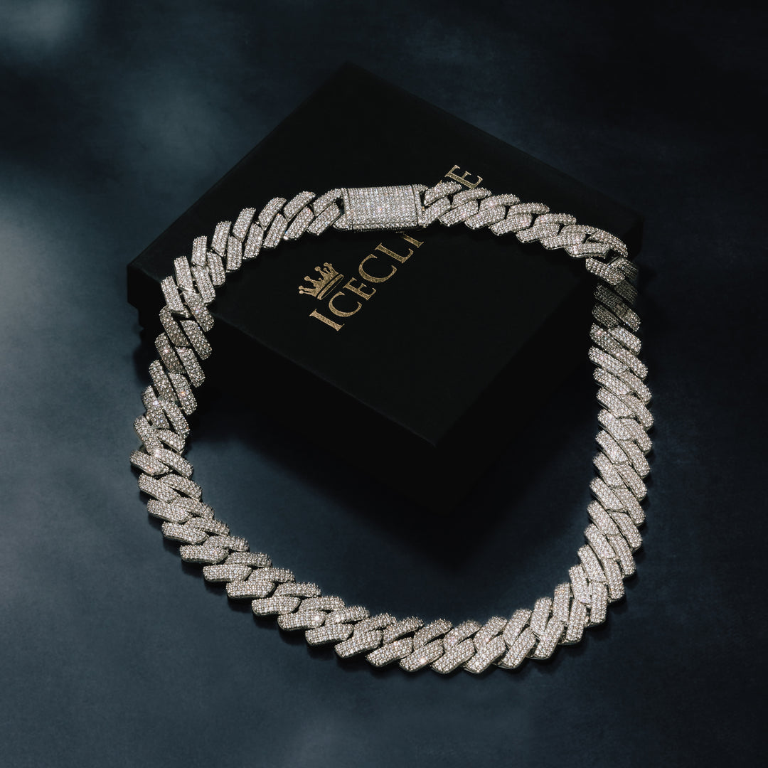 19MM VVS Micro Pave Cuban Chain - ICECLIQUE JEWELRY