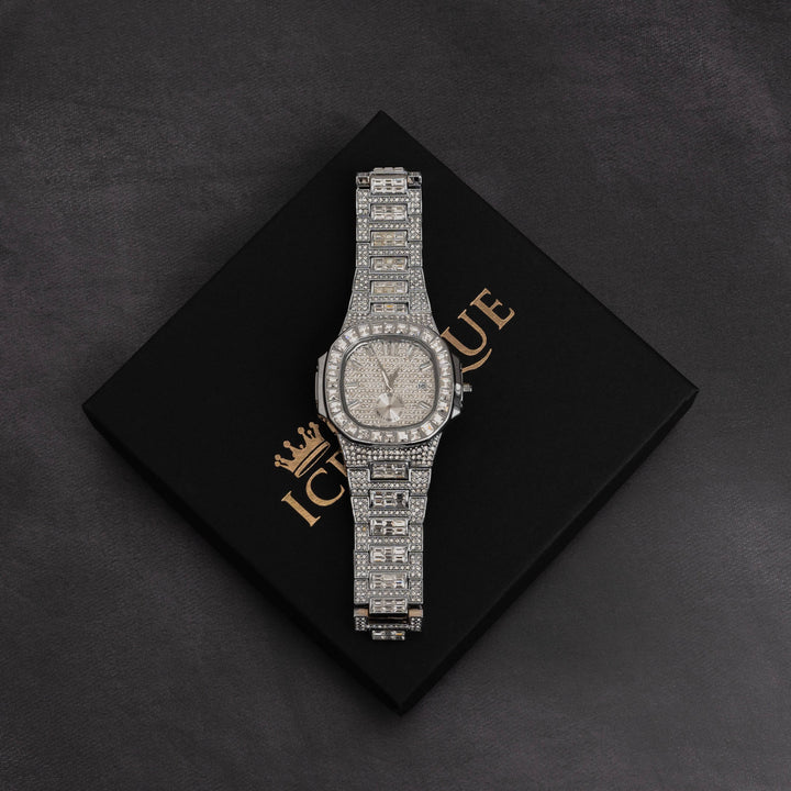 Iced Out Baguette Watch - ICECLIQUE JEWELRY