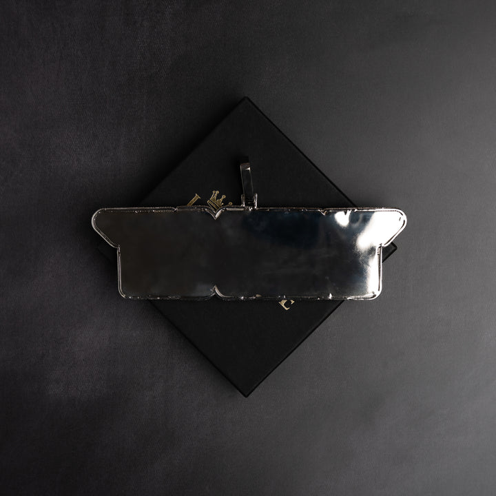 Custom VVS Baguette Neon Font Pendant - ICECLIQUE JEWELRY