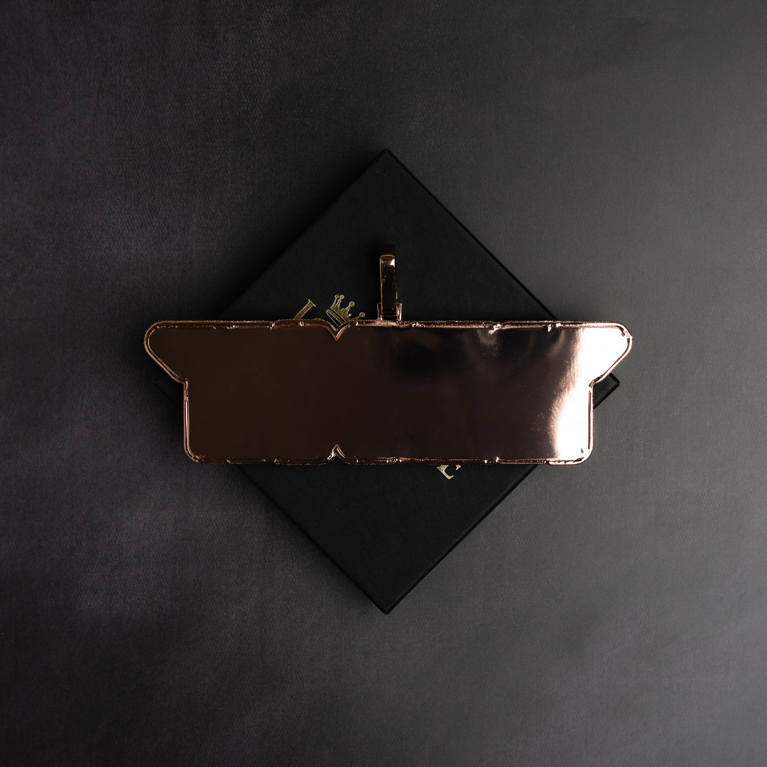 Custom VVS Baguette Neon Font Pendant - ICECLIQUE JEWELRY