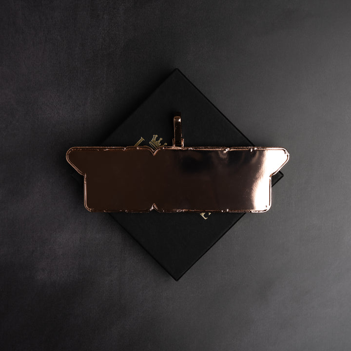 Custom VVS Baguette Neon Font Pendant - ICECLIQUE JEWELRY