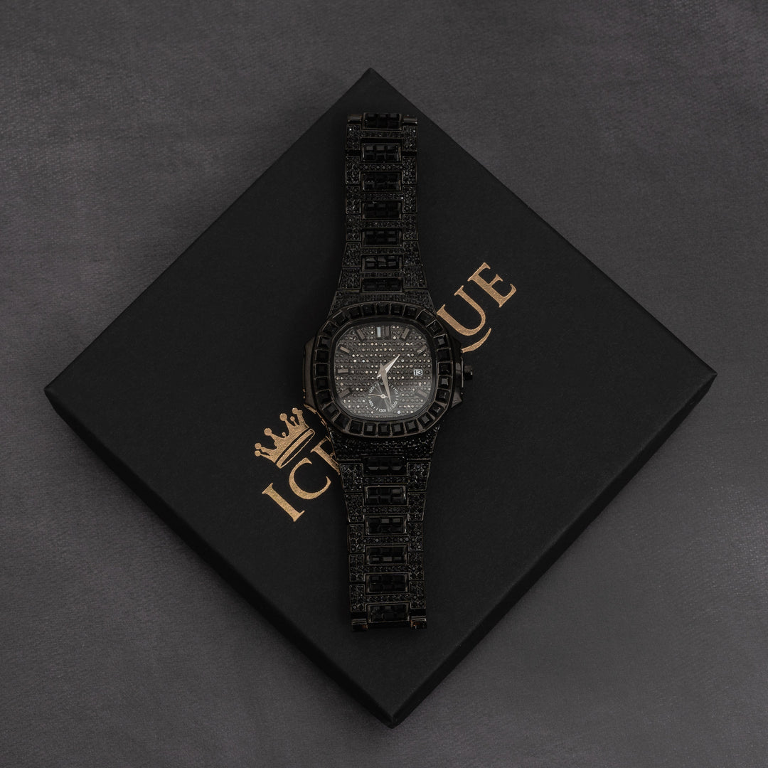 Iced Out Baguette Watch - ICECLIQUE JEWELRY