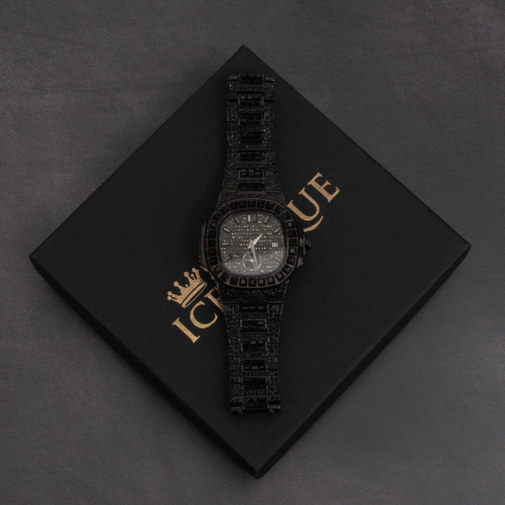 Iced Out Baguette Watch - ICECLIQUE JEWELRY