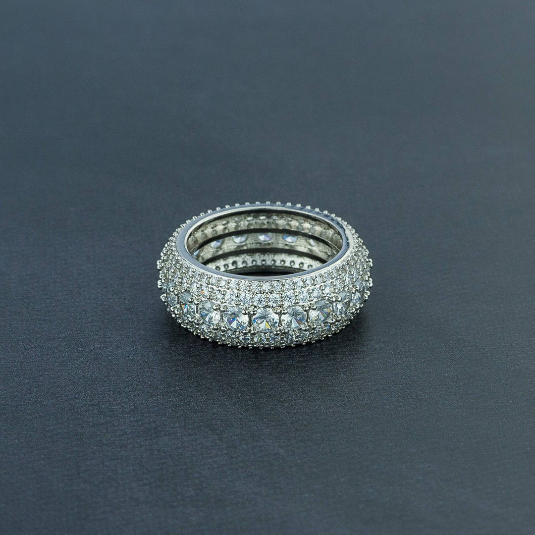 5 Row Solitaire Ring - ICECLIQUE JEWELRY