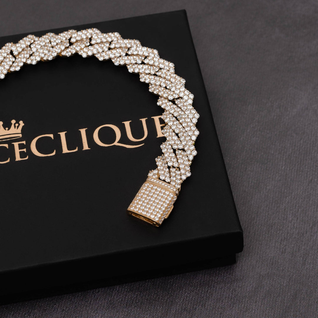 17mm Prong Bracelet - ICECLIQUE JEWELRY