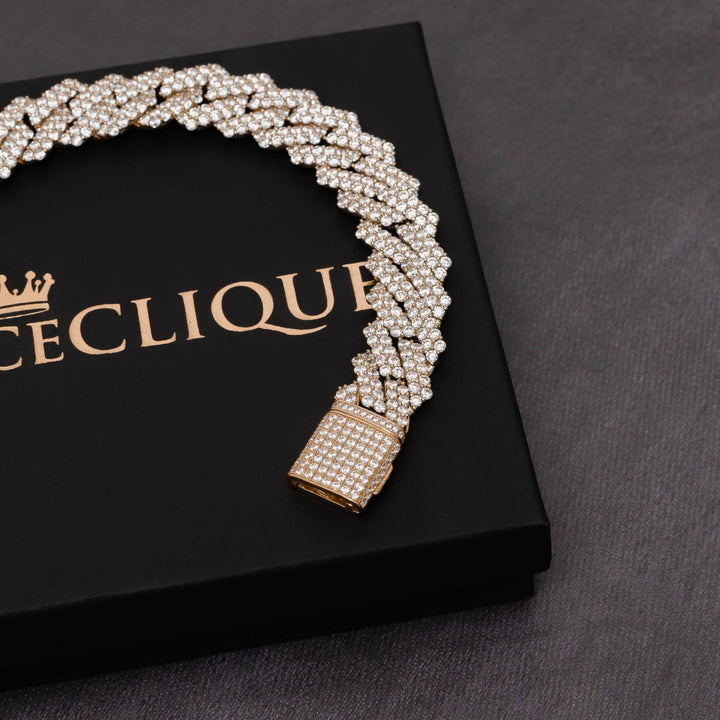 17mm Prong Bracelet - ICECLIQUE JEWELRY
