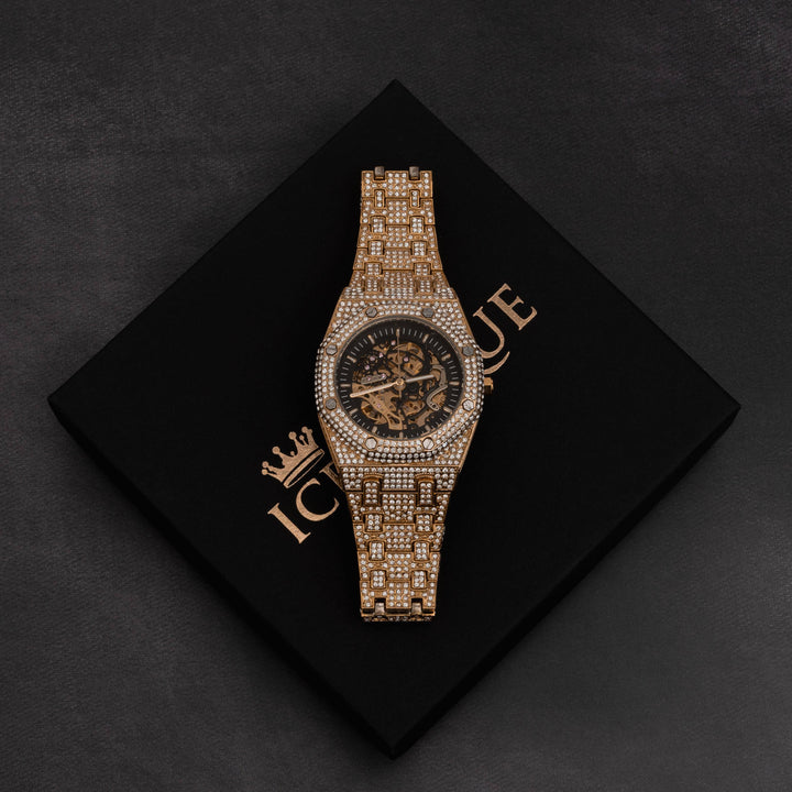 Iced Out Skeleton Watch - ICECLIQUE JEWELRY