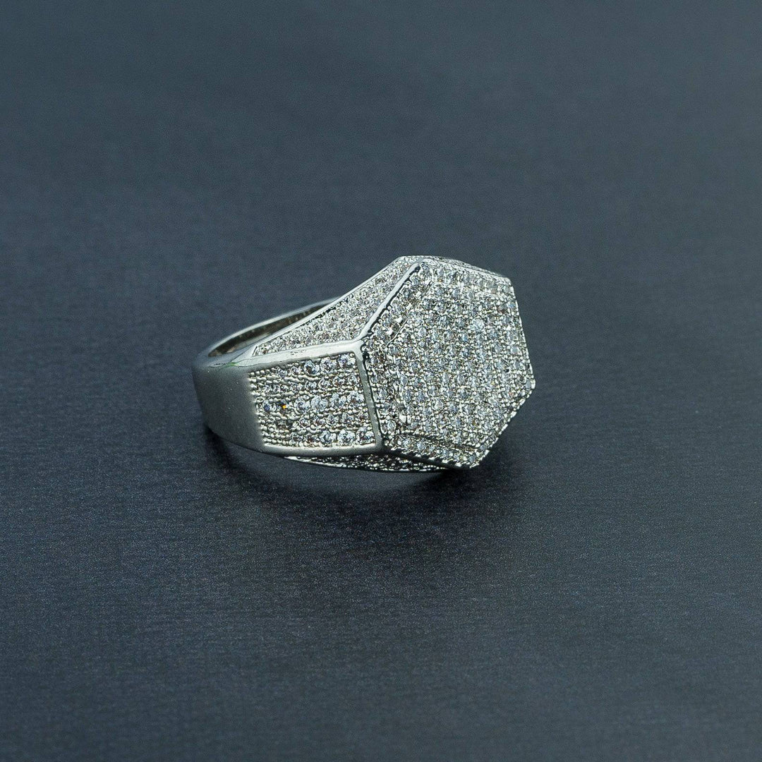 Hexagon Ring - ICECLIQUE JEWELRY