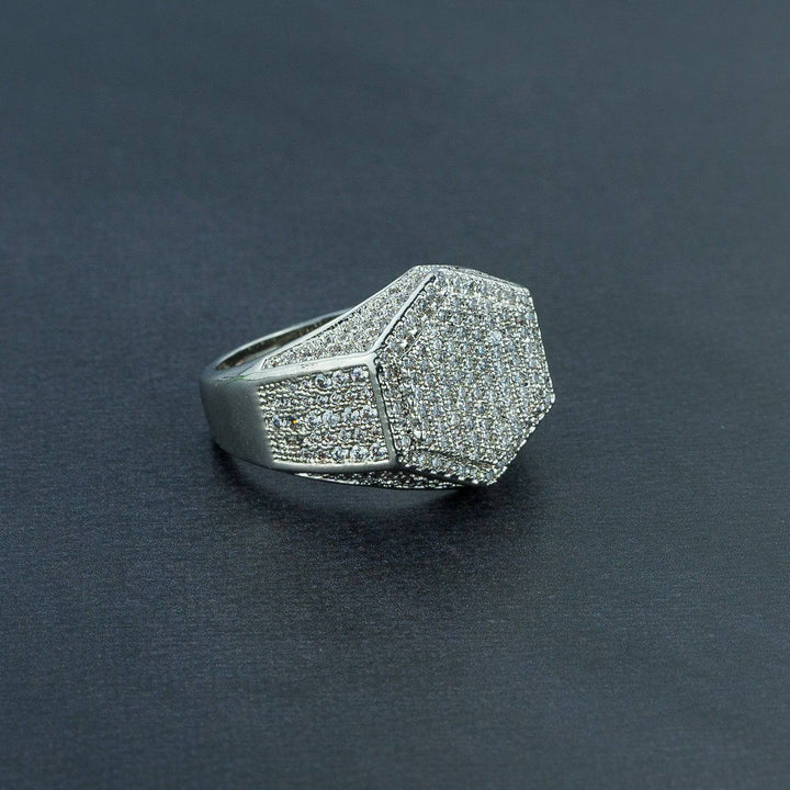 Hexagon Ring - ICECLIQUE JEWELRY