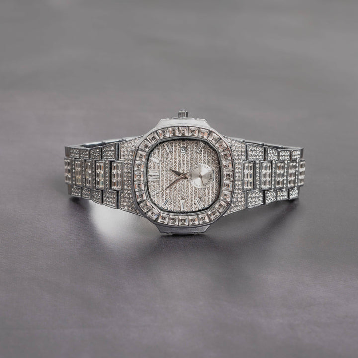 Iced Out Baguette Watch - ICECLIQUE JEWELRY