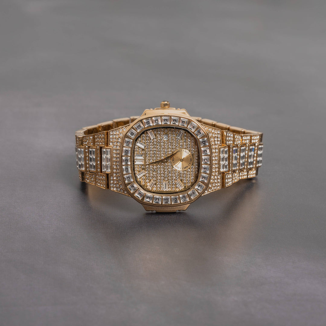 Iced Out Baguette Watch - ICECLIQUE JEWELRY