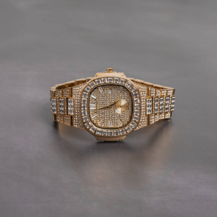 Iced Out Baguette Watch - ICECLIQUE JEWELRY