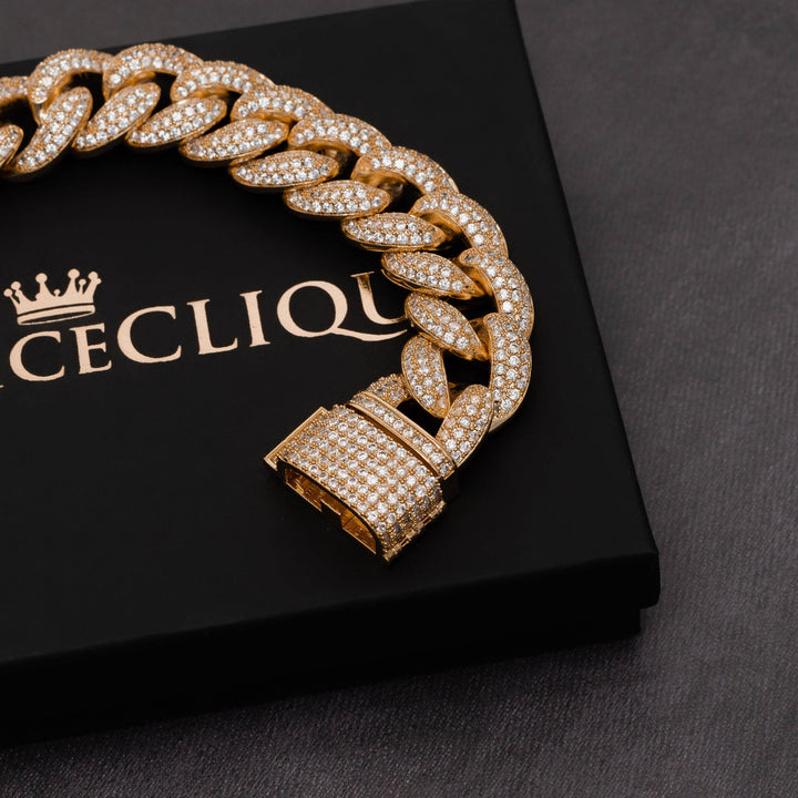 23mm Cuban Bracelet - ICECLIQUE JEWELRY