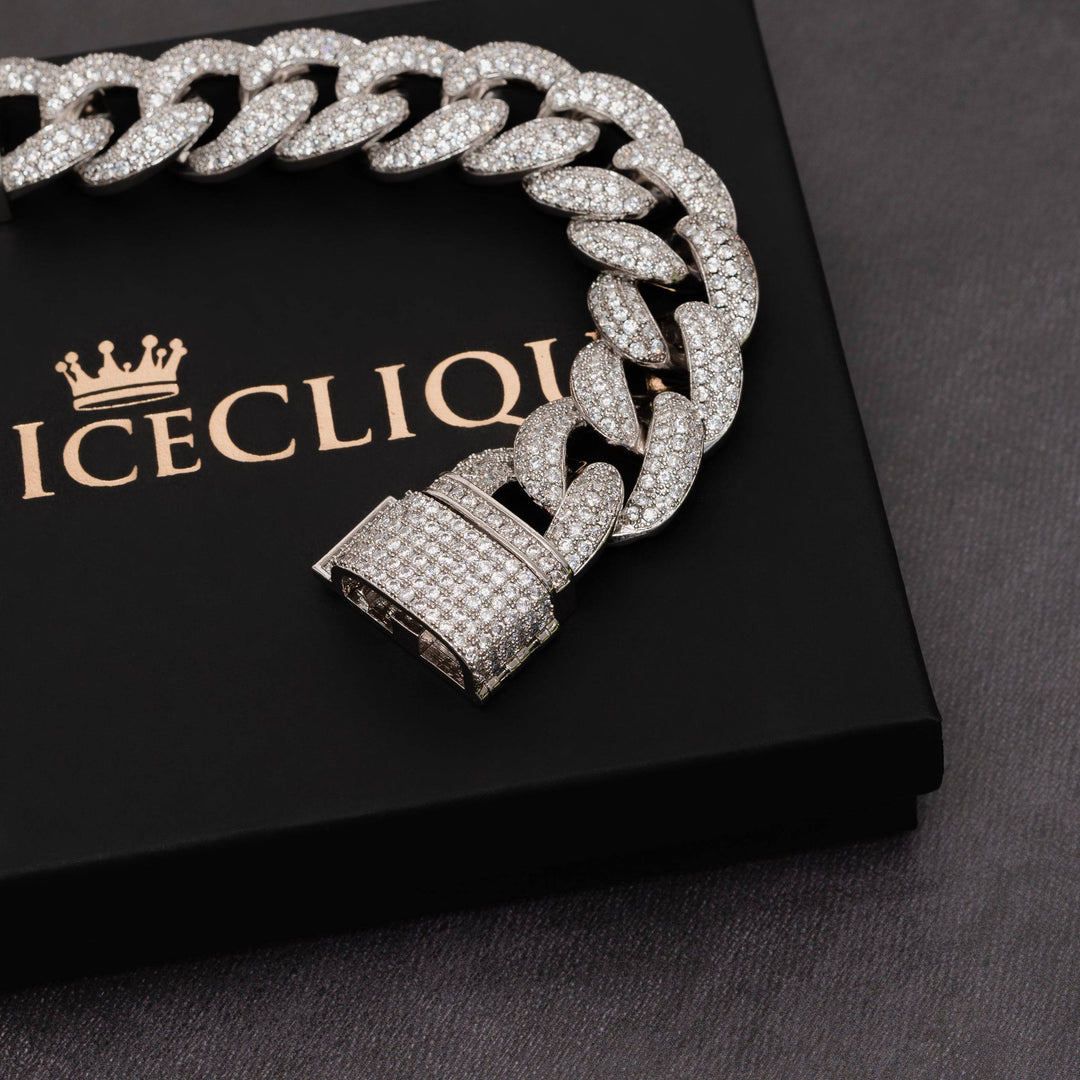 23mm Cuban Bracelet - ICECLIQUE JEWELRY