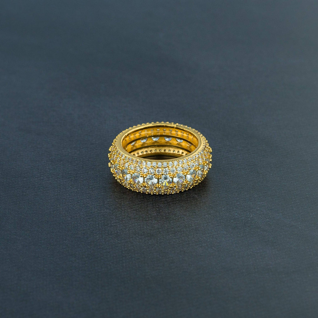 5 Row Solitaire Ring - ICECLIQUE JEWELRY