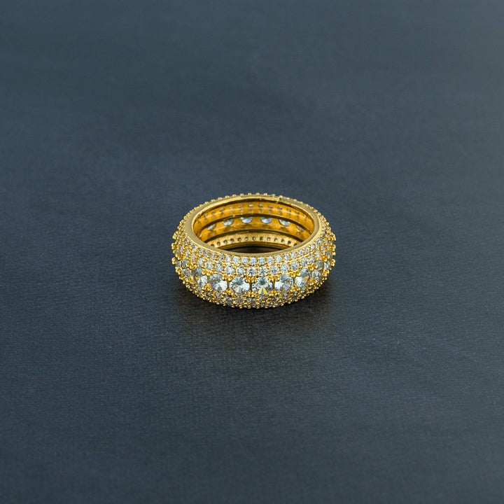 5 Row Solitaire Ring - ICECLIQUE JEWELRY