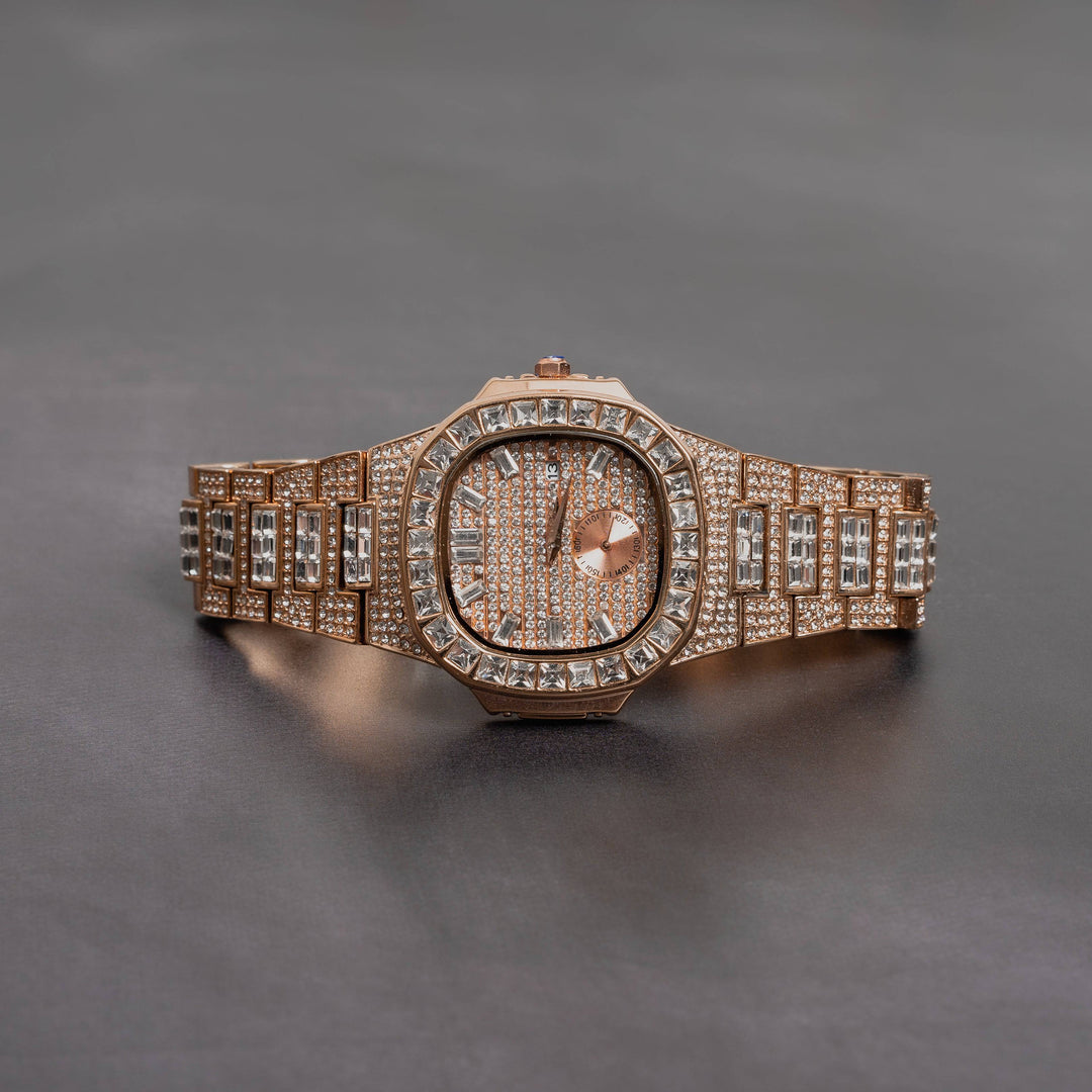 Iced Out Baguette Watch - ICECLIQUE JEWELRY