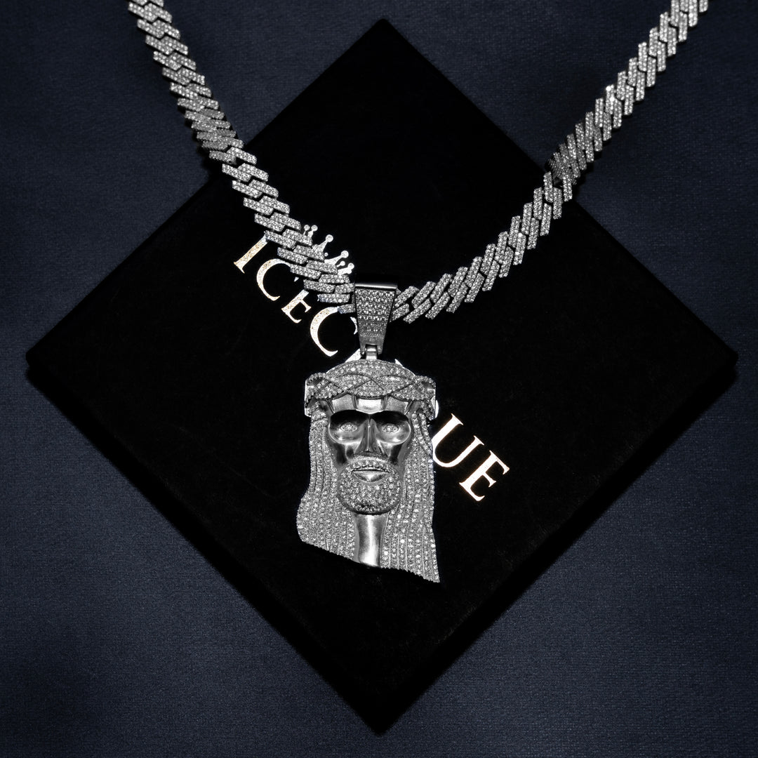 Iced Big Jesus Pendant - ICECLIQUE JEWELRY