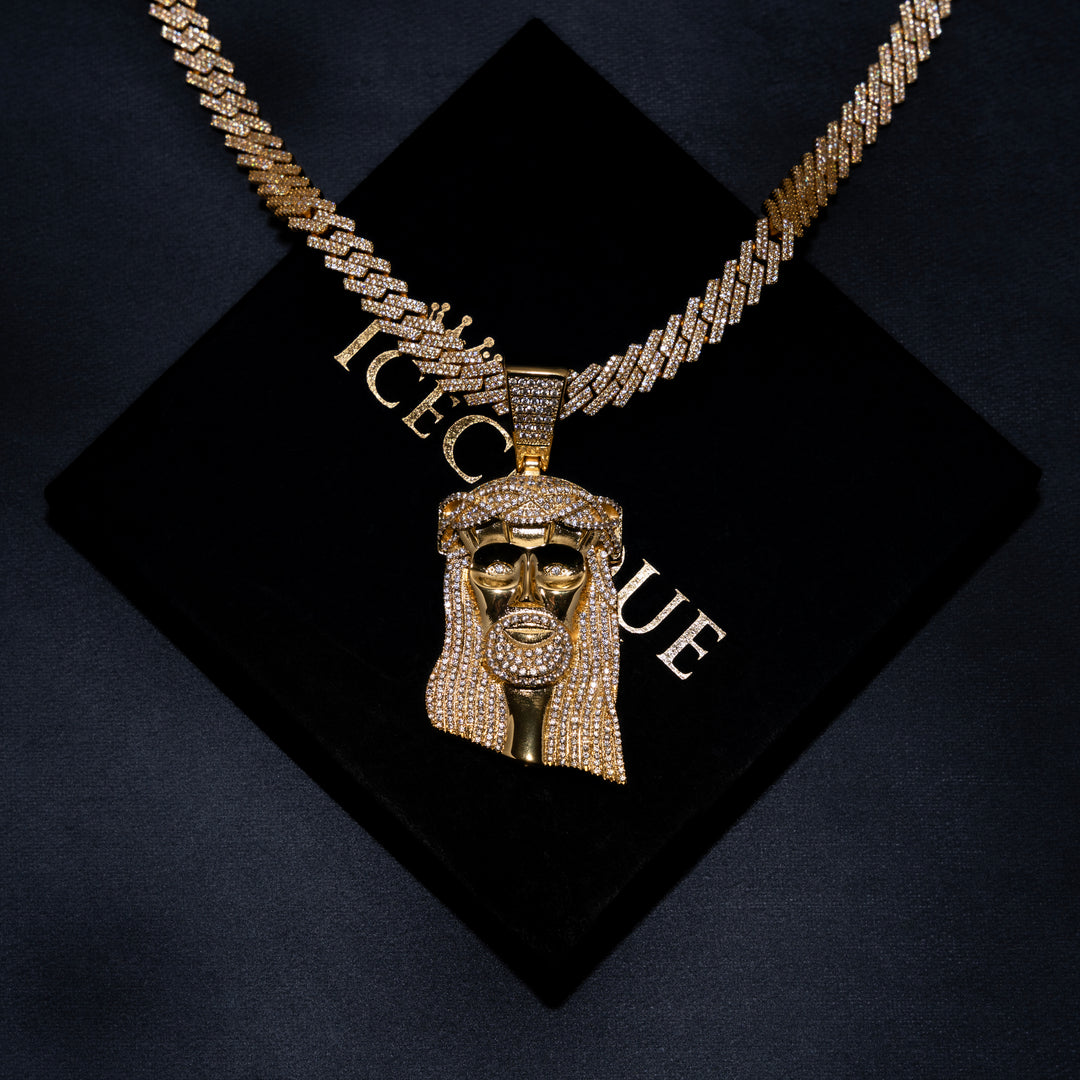 Iced Big Jesus Pendant - ICECLIQUE JEWELRY