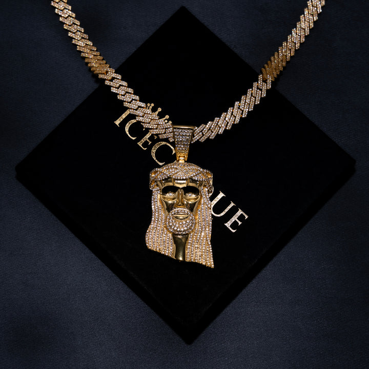 Iced Big Jesus Pendant - ICECLIQUE JEWELRY