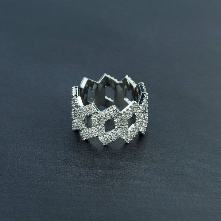 Iced Prong Ring - ICECLIQUE JEWELRY