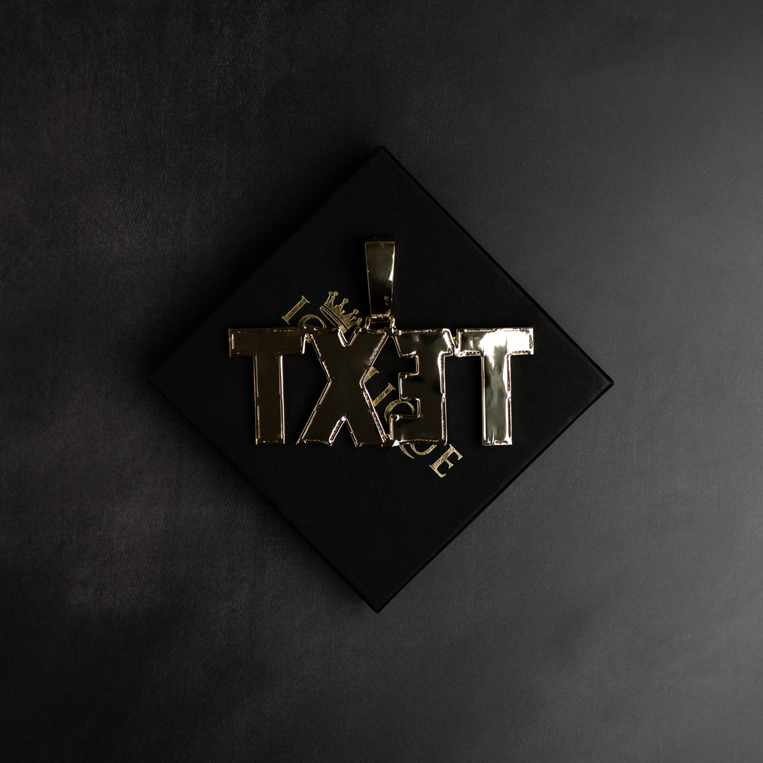 Custom Modern Letter Pendant - ICECLIQUE JEWELRY