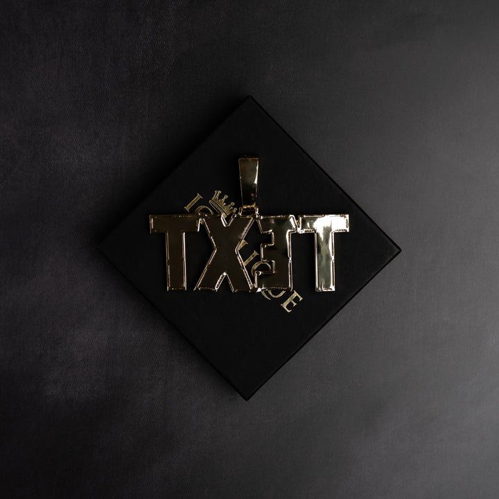 Custom Modern Letter Pendant - ICECLIQUE JEWELRY