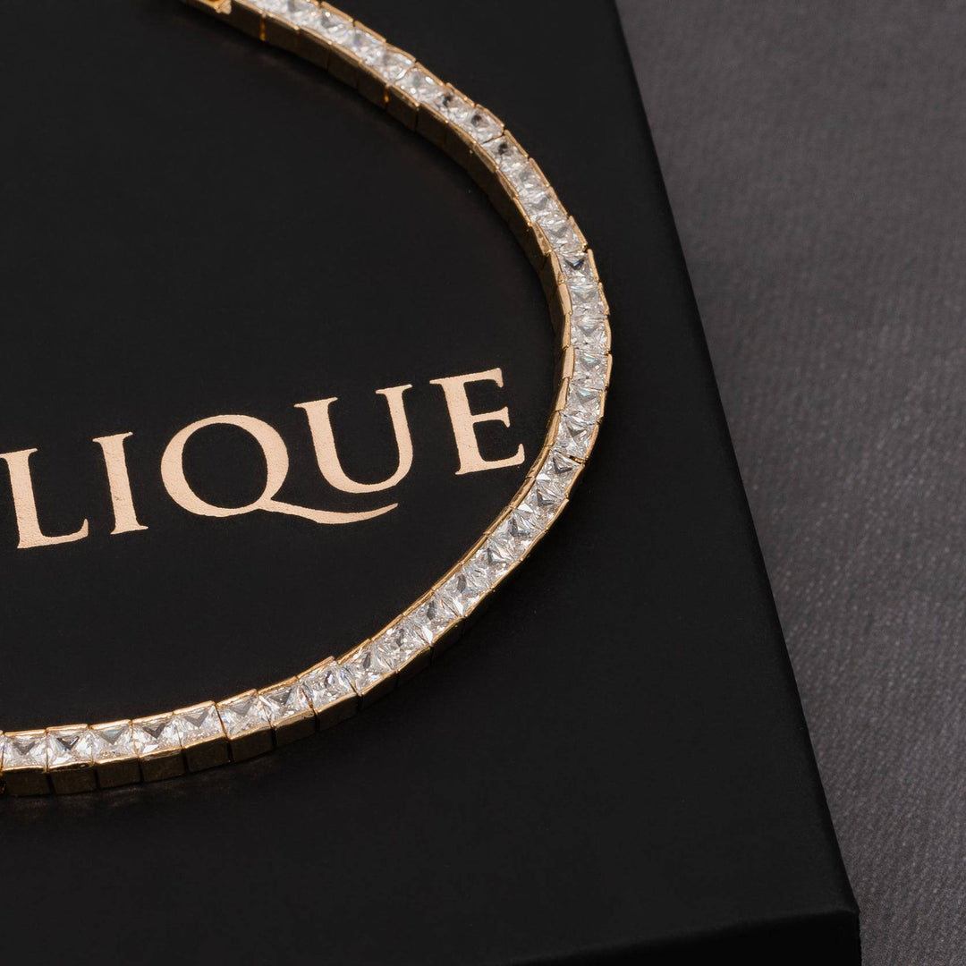 5mm Square Cut Tennis Bracelet - ICECLIQUE JEWELRY