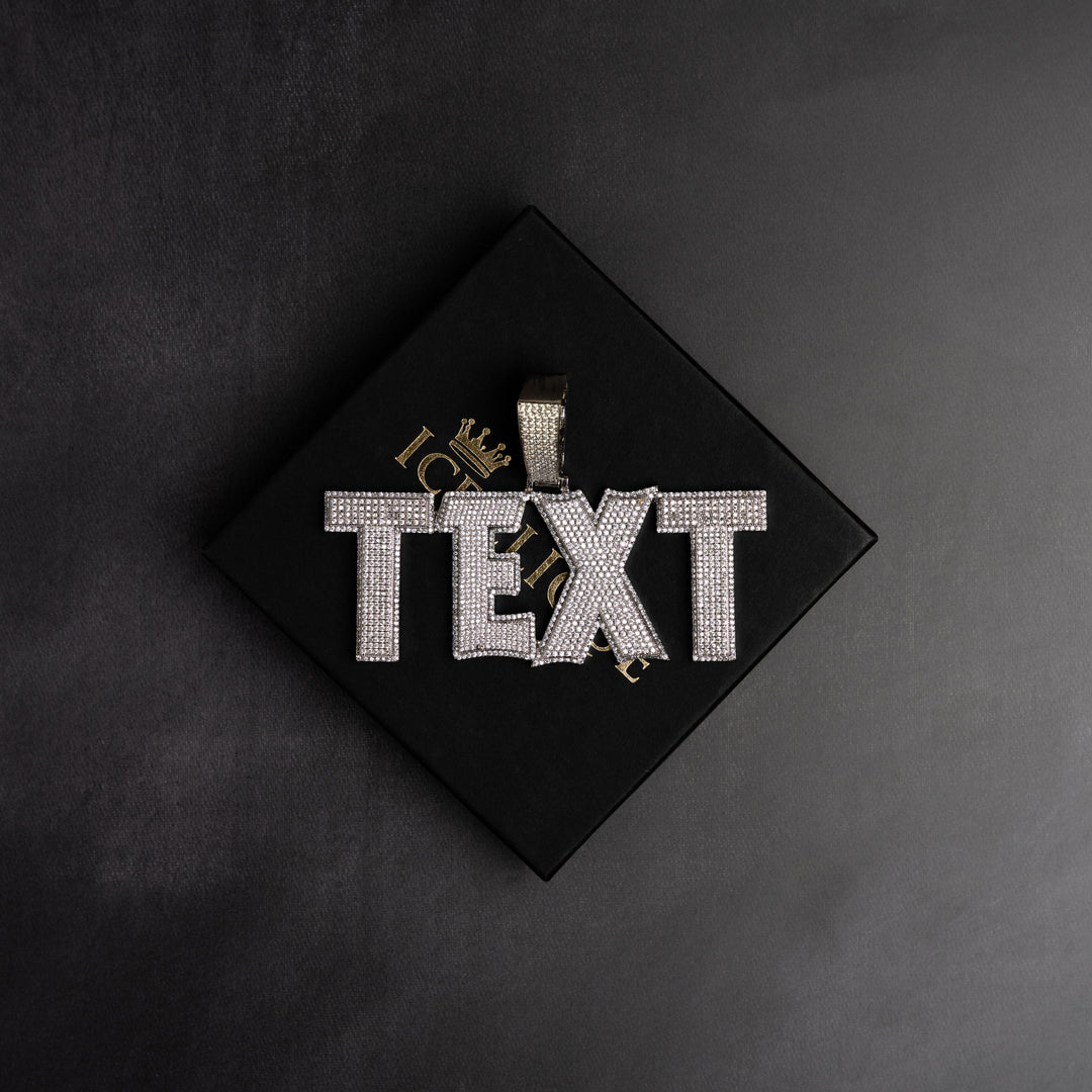 Custom Modern Letter Pendant - ICECLIQUE JEWELRY