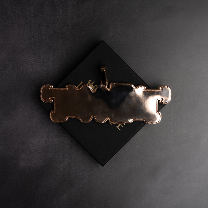 Custom Filled Baguette Letter Pendant - ICECLIQUE JEWELRY
