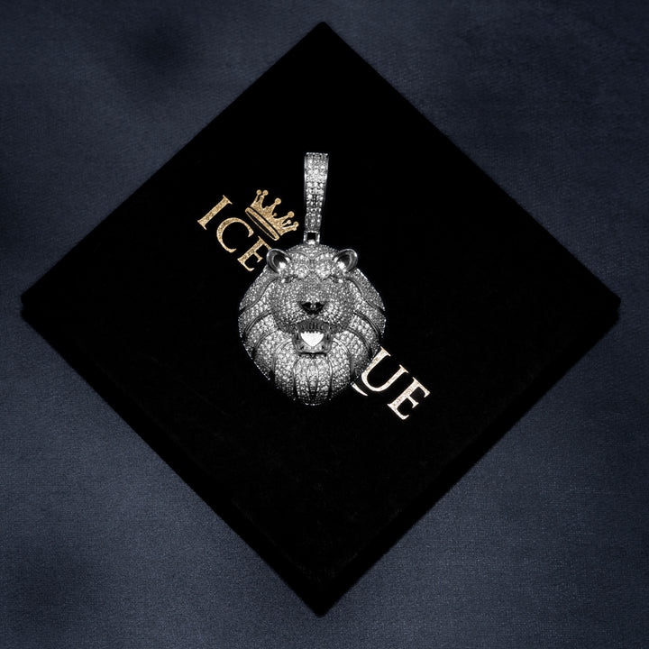 Iced Lion Pendant - ICECLIQUE JEWELRY