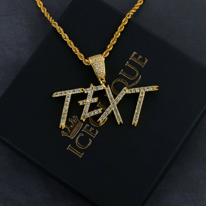 Custom Cursive Letter Pendant - ICECLIQUE JEWELRY