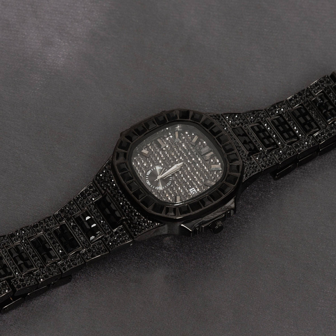 Iced Out Baguette Watch - ICECLIQUE JEWELRY