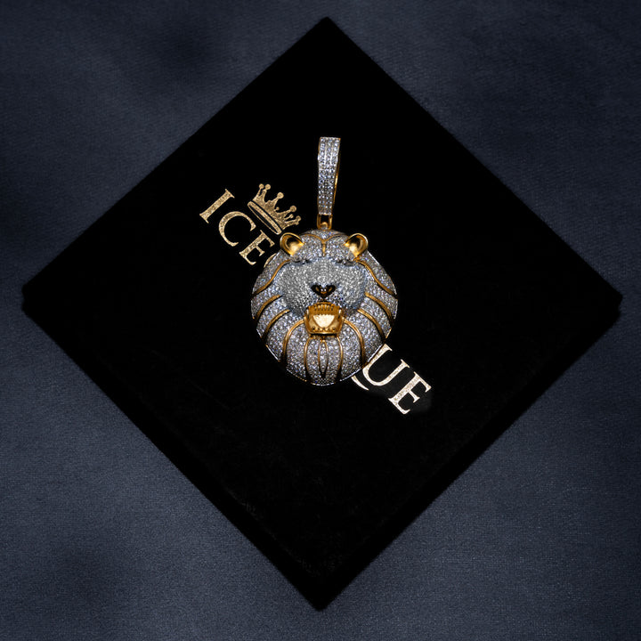 Iced Lion Pendant - ICECLIQUE JEWELRY